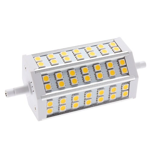 LED-kolbepærer 650 lm R7S T 42 LED Perler SMD 5050 Varm hvid 85-265 V