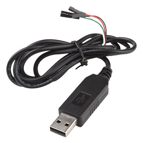 pl2303hx μετατροπέα USB σε TTL usb σε com καλώδιο της μονάδας (μαύρο, 1m)