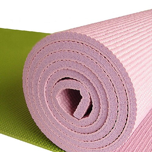 Miljövänliga PVC Extra tjock halkfritt Yoga Pilates matta (blandade färger, 183cm, 10mm)