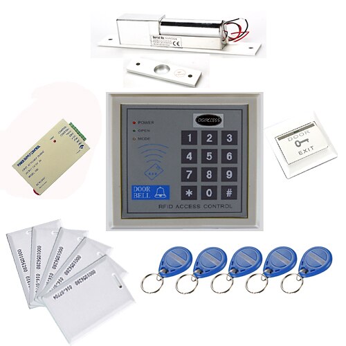 Stand Alone Access Controller Kits(Electric Bolt,10 EM-ID Card,Power Supply)