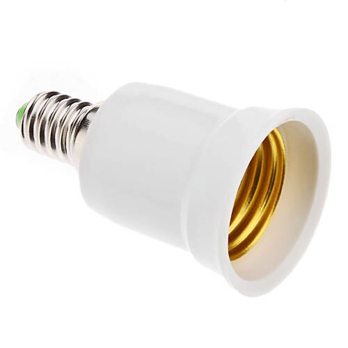 ywxlight®-omvandlare e14 till e27 adapter omvandlingsuttag högkvalitativt material brandskyddad sockeladapter lamphållare AC 85-265 v