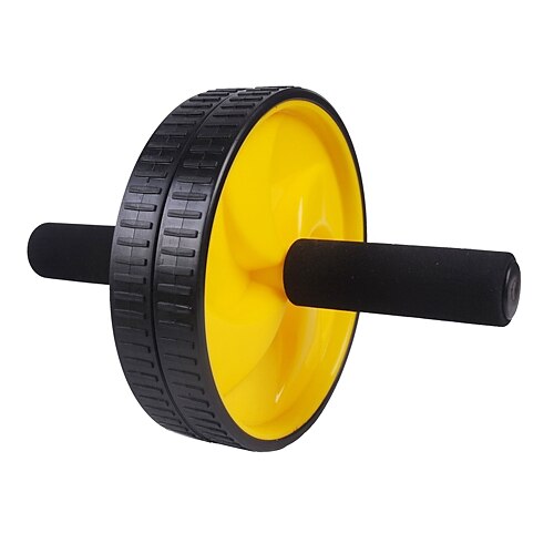 Black Steel Axle and PVC Double Wheels for Fitness