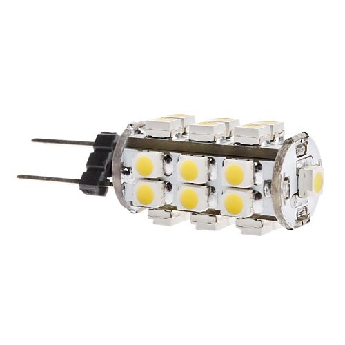 1.5 W Becuri LED Corn 3500 lm G4 T 28 LED-uri de margele SMD 3528 Alb Cald 12 V