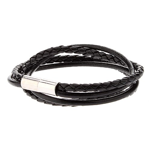 

Men's Leather Bracelet Layered Twisted Fashion Leather Bracelet Jewelry Black / White / Red / Brown For Gift Daily