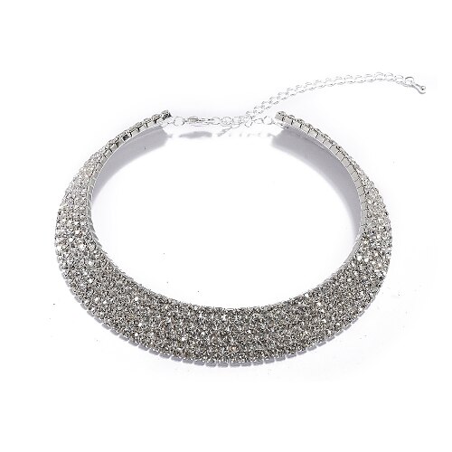 Gorgeous Crystal Collar Necklace For Wedding/Evening