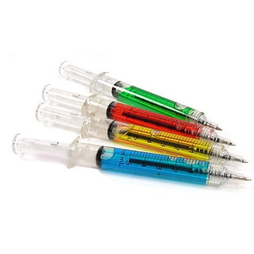 Syringe Pen Injection Needle Tube Ball Point Pen Doctor Nurse Fun 