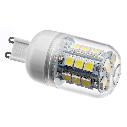 1шт 3 W 210 lm G9 LED лампы типа Корн T 27 Светодиодные бусины SMD 5050 Естественный белый 220-240 V / 200-240 V / #