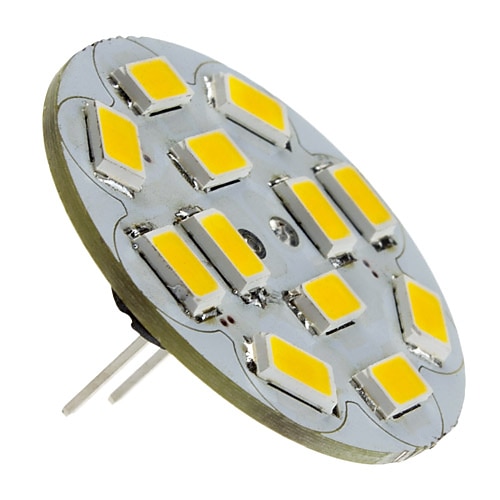 1.5 W Spoturi LED 130-150 lm G4 12 LED-uri de margele SMD 5730 Alb Cald 12 V / #