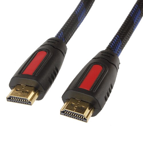 HDMI V1.4 Cable for Smart LED HDTV, APPLE TV, PS3, XBOX360, Blu-ray (0.5 m, Black & Yellow)
