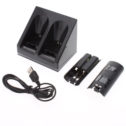 USB Batterier og Opladere Til Nintendo Wii / Wii U ,  Genopladelig Batterier og Opladere enhed