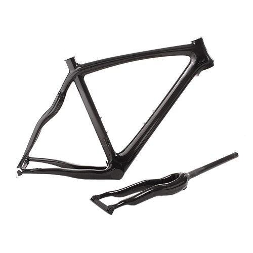 Vägram Full Carbon Cykel Ram # 3K Glansig / 3K Matt cm tum