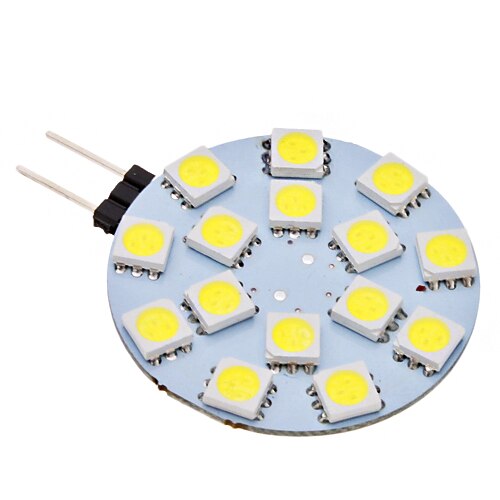 2W G4 LED à Double Broches 15 SMD 5050 150 lm Blanc Naturel AC 12 V