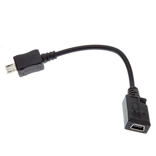 micro usb han til mini USB hun adapter kabel 0.1m