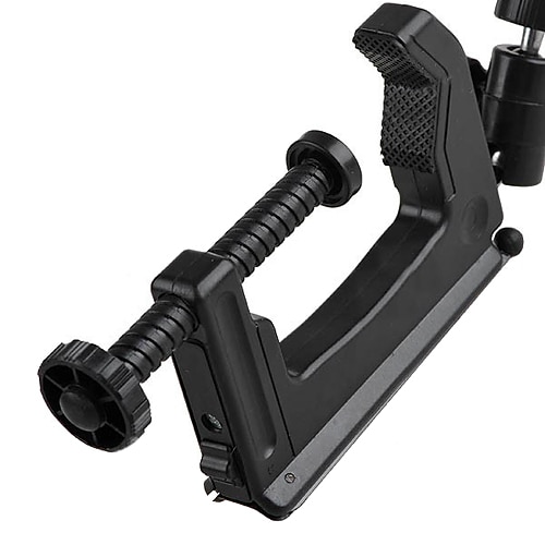 Mini bærbar klampe Tripod for DSLR kamera videokamera Max 5kg - Svart