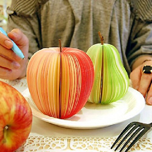 søde kreative papirvarer frugt og grøntsager noter sticky notes klistermærker