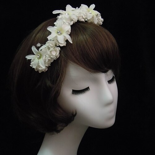 Women's Satin / Rhinestone / Paper Headpiece-Special Occasion Headbands As the Picture