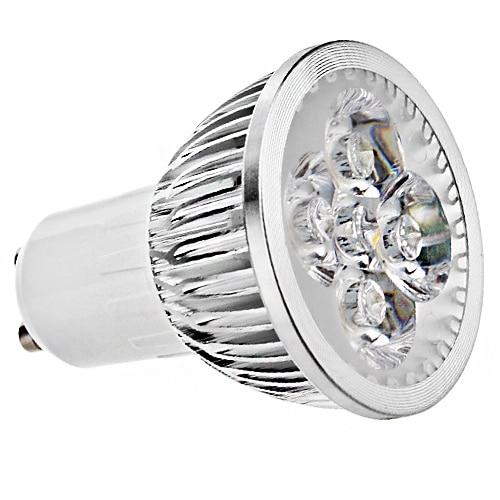 5 W LED-spotpærer 400 lm GU10 MR16 4 LED perler Høyeffekts-LED Varm hvit Kjølig hvit 85-265 V / CE / 1 stk.