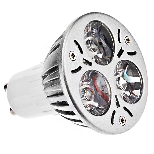 3 W 120-150 lm GU10 Spot LED MR16 3 Perles LED LED Haute Puissance Blanc Froid 12 V 85-265 V