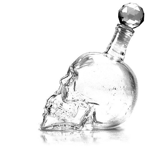 Craniului de Cristal Shot flacon de sticlă