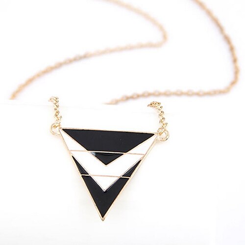 Hottest Alloy With Triangle Pendant Women's Necklace(More Colors)