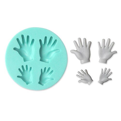Hand Shape Silicone Mould kage udsmykning Bagning Tool