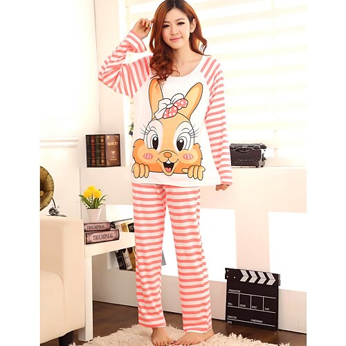 Women's Cute Rabbit Pattern Lounge Wear