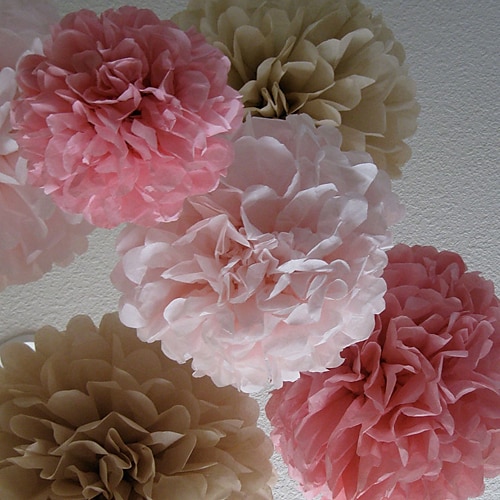 Tissue Paper Decoration Mixed Material Wedding Decorations Wedding Party Floral Theme / Classic Theme Fall / Winter / Spring