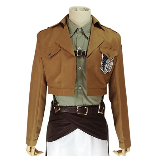 Inspired by Attack on Titan Jean Kirstein Anime Cosplay Costumes Cosplay Suits Long Sleeve Coat / Shirt / Pants For Men's