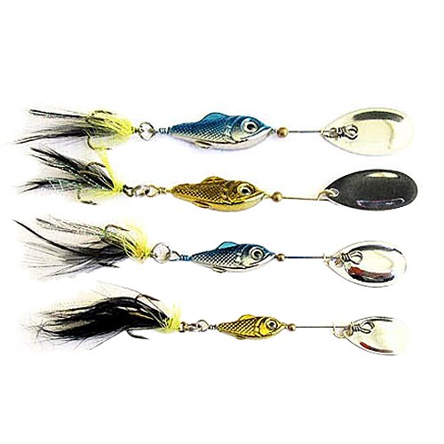 1 pcs Cebos Cebos de pesca spinning Plumas Bass Trucha Lucio Pesca de Mar Pesca de agua dulce