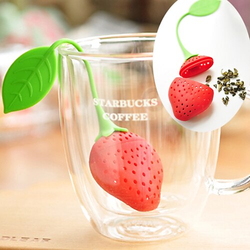 Lovely Strawberry Silicone Tea Makers