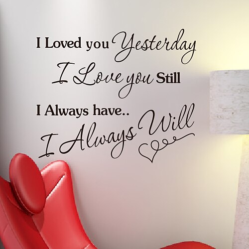 Words Always Love You Wall Stickers