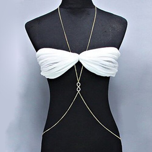 Bikini Dekoration oändlighet Body kedja halsband