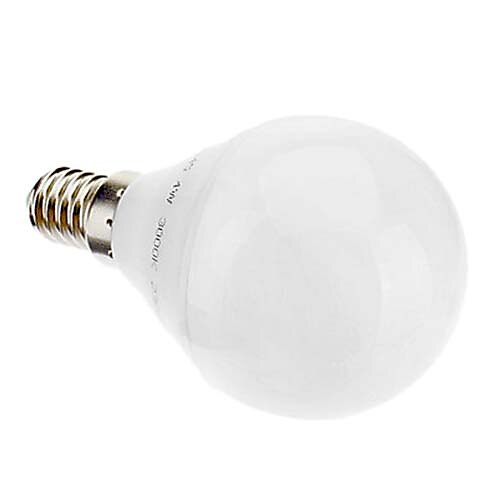 Лампа светодиодная шарообразная G45 E14 6W 480LM 2700K 32x3022SMD CRI> 80, теплый белый свет (220-240V)