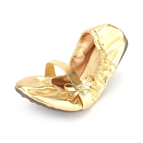 Women's Belly Leatherette Flat Gold Gold Non Customizable