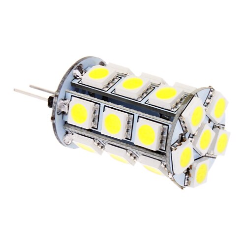 LED corn žárovky 370 lm G4 T 24 LED korálky SMD 5050 Chladná bílá 12 V