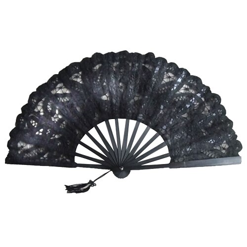 Fans and Parasols Special Occasion Hand Fans Bamboo Ribbons Floral Theme Classic Hand Fan