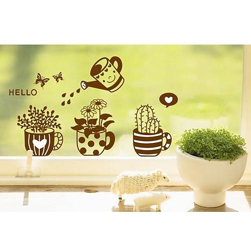 Plants Pattern DIY Adhesive Removable Wall Decal