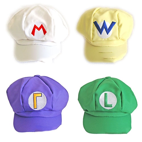 5 Color Super Mario hatt unisex Halloween Cap