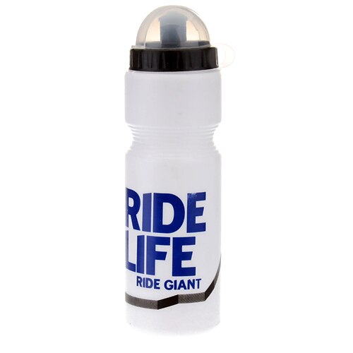 RIDELIFE bílé PVC sportovní láhev na vodu na kole