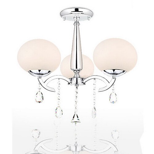 1-Light SL® 50(20") Crystal Chandelier Metal Glass Candle-style Electroplated Modern Contemporary 110-120V / 220-240V