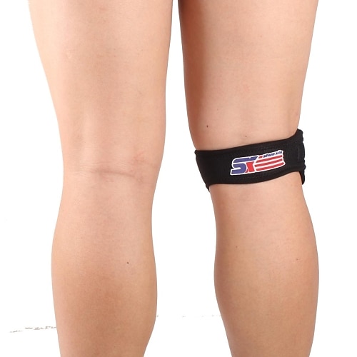 Knee Brace for Running Unisex Protective Nylon 1pc Black