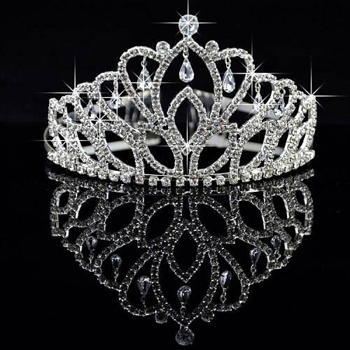 

Crystal / Fabric / Alloy Crown Tiaras with 1 Piece Wedding / Special Occasion / Party / Evening Headpiece