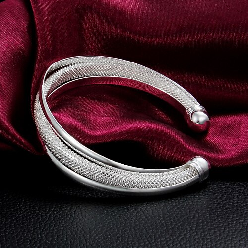 Dames Cuff armband Zilver Sieraden Voor Feest Speciale gelegenheden  Verjaardag Verloving Causaal