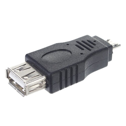 USB 2.0 נקבה למייקרו זכר המתאם / OTG מחבר Tablet PC / מחבר (שחור)