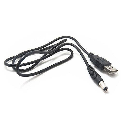 Barrel Jack Adapter - USB to 5.5mm, 5V USB + DC JACK Cable Wire(5.5x2.1mm)
