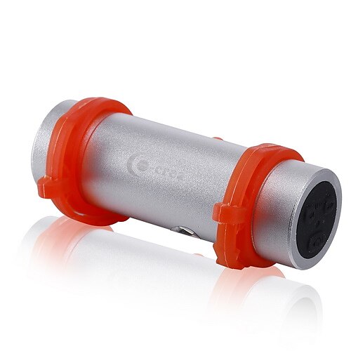 waterdichte zuilvormige mp3-speler (4gb, zwart / zilver)