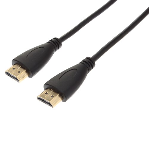 Alta velocidade HDMI para cabo HDMI com Ethernet Preto 1.4V (Black, 1.5M)