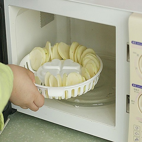 Microwave Oven Potato Chip Baking Plate
