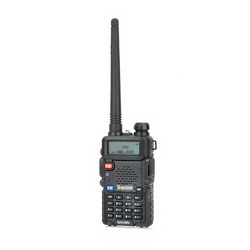 besttone BST-uv5r 1,5 "LCD bi-bande double affichage talkie-walkie 5W / fm radio - noir