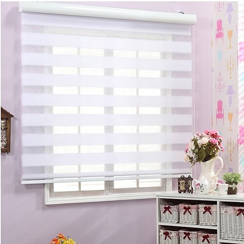 Blinds  Sheer Shade Eco-friendly Mount Inside Jacquard Fabric 100% Polyester / Kitchen